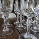 Lot de 12 verres à vin blanc en cristal ciselé