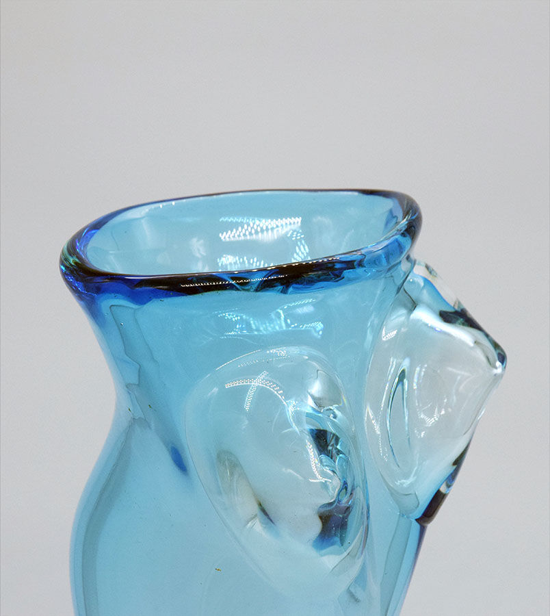 Vase sculpture en verre femme buste Stefano Toso Murano 19670's
