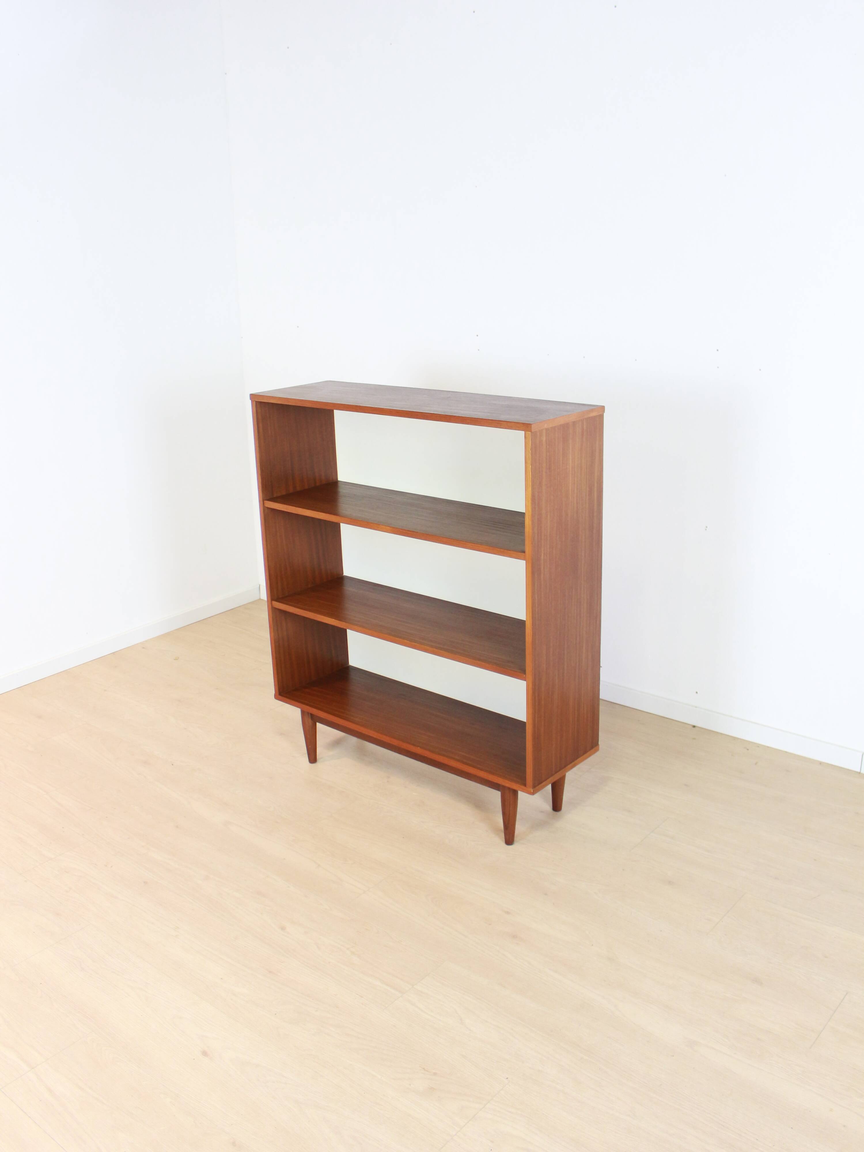 Vintage teak small bookcase