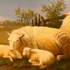 Tableau "Moutons au Pâturage"