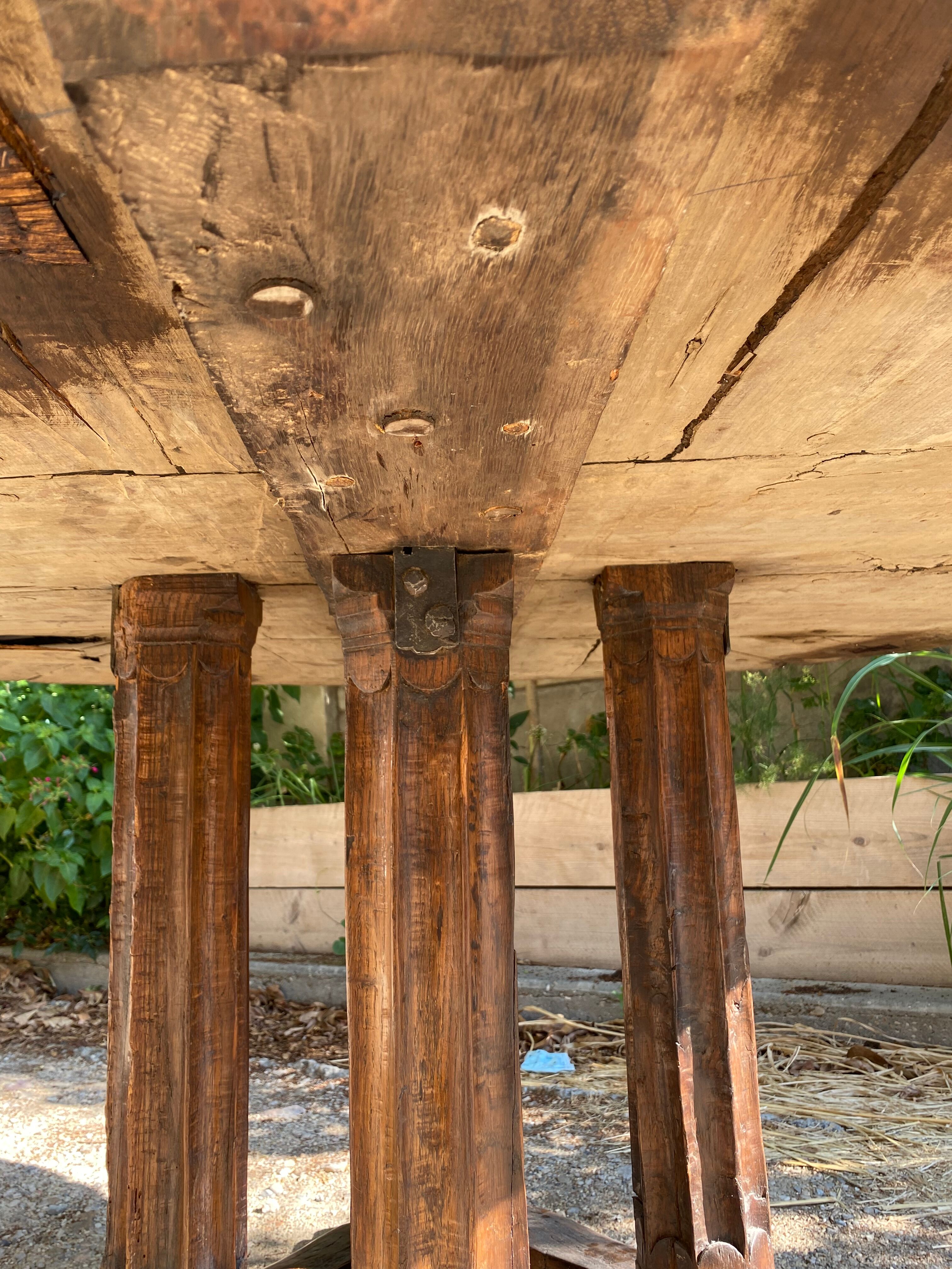 Medieval Gothic round table high period castle