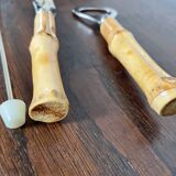 Couverts de service ouvre-bouteilles manches bambou