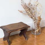 Walking stool feet in solid oak