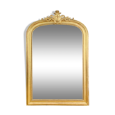 Miroir de cheminée en bois et stuc doré epoque Napoleon III - 147x99cm