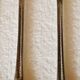 Set of 6 lobster forks and tongs, silver plated metal by Silea, circa 70