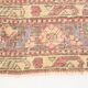3x12 Pale Red Cream Soft Wool Vintage Runner Rug