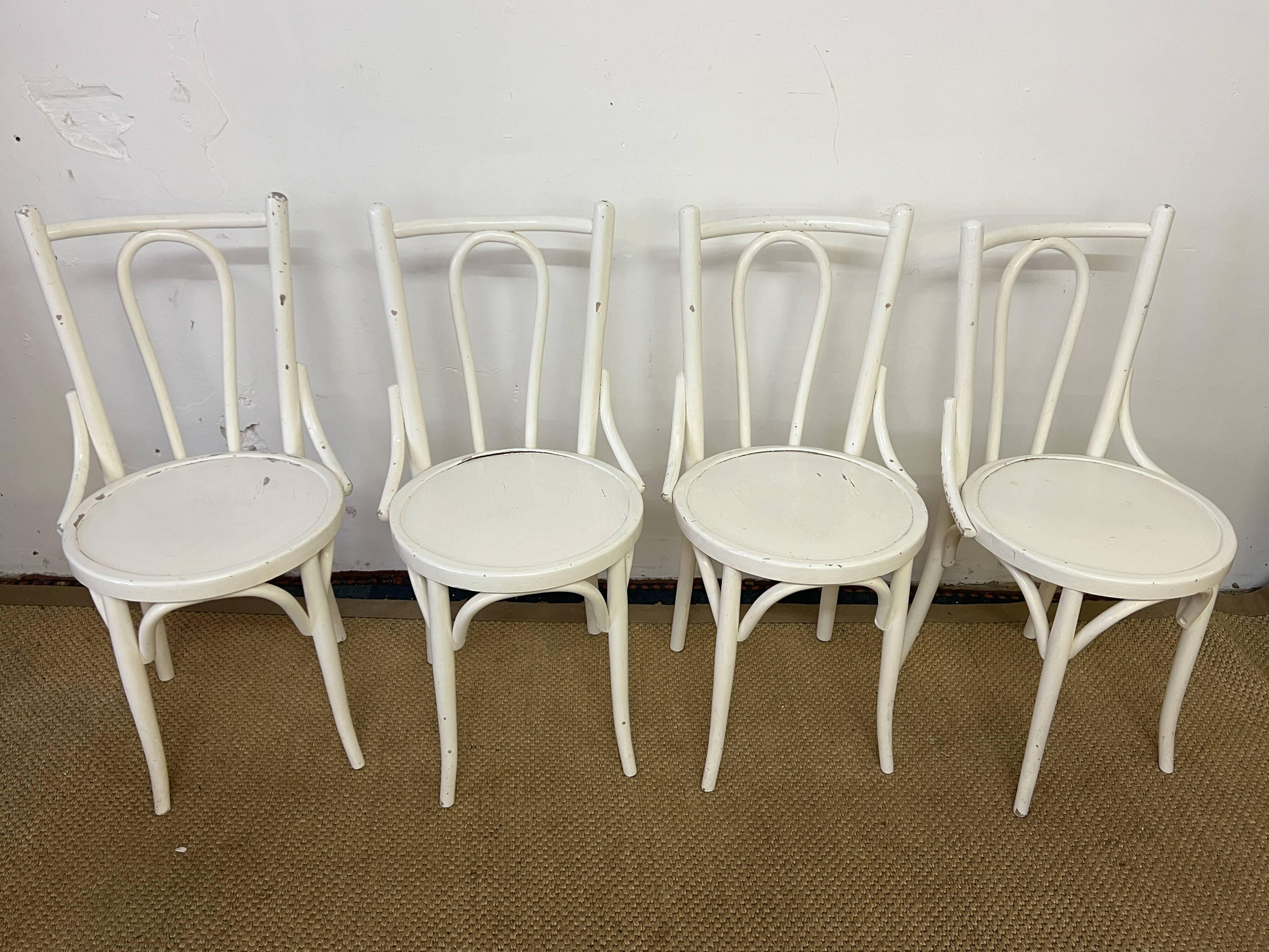 Set of 4 vintage bistro chairs