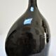Vase bouteille grès émaillé noir par Roland Zobel