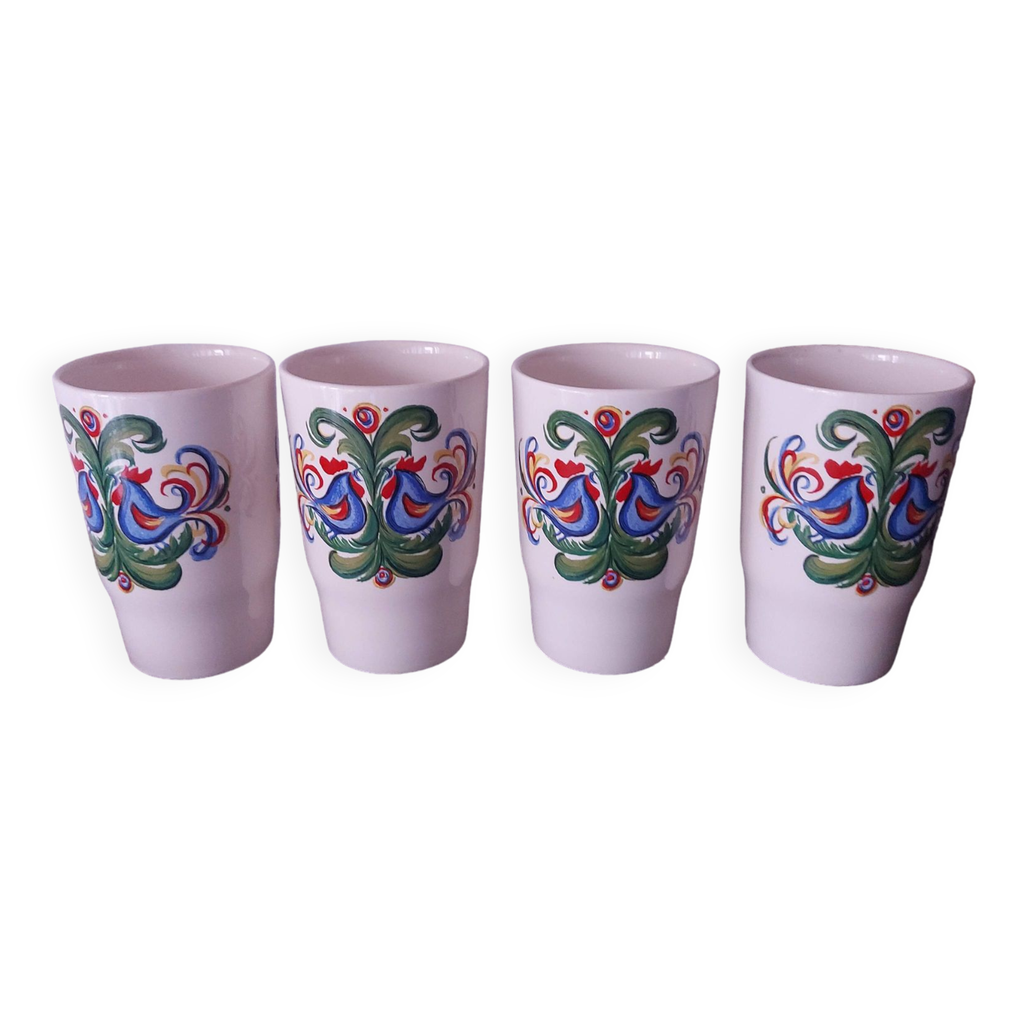 4 cups, Villeroy and Boch ceramic tumblers