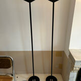Pair of vintage geometric floor lamps model "206863" , Pierre Disderot for Glass and Light, France 1980