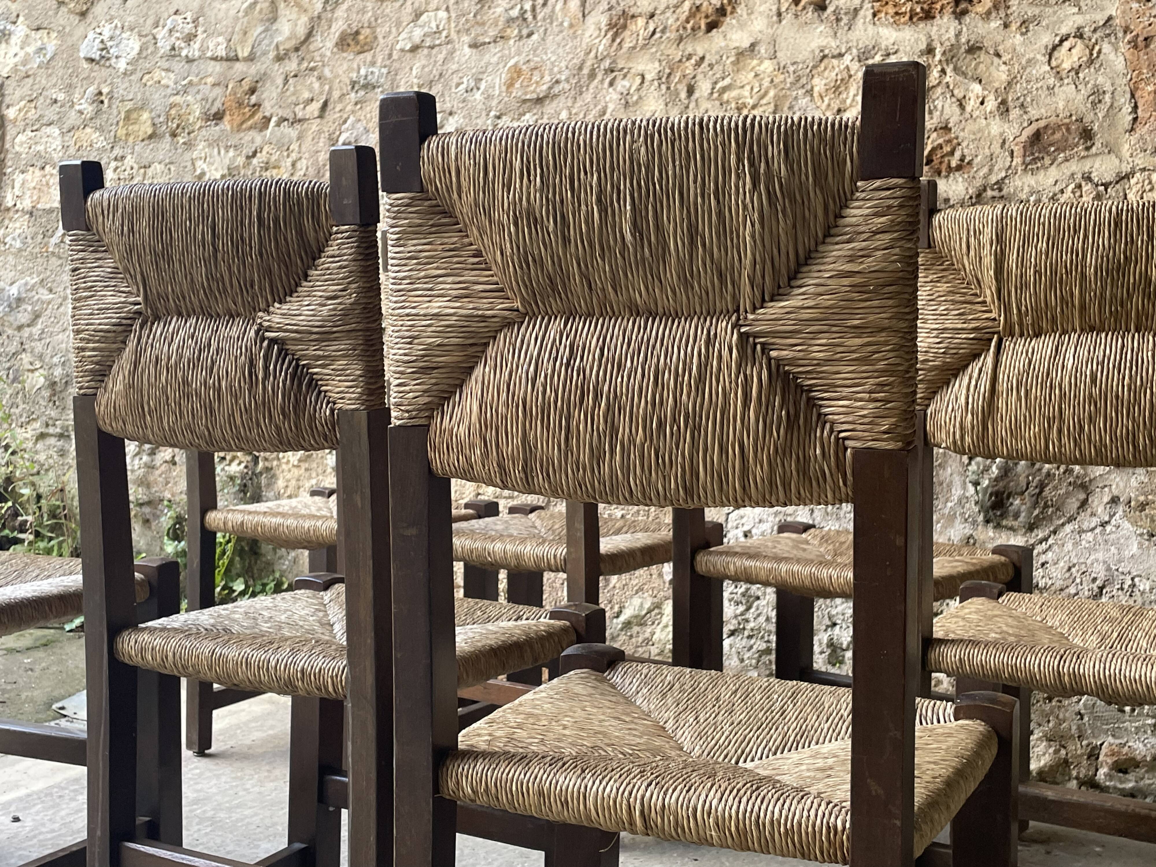 Vintage straw chairs