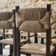 Vintage straw chairs