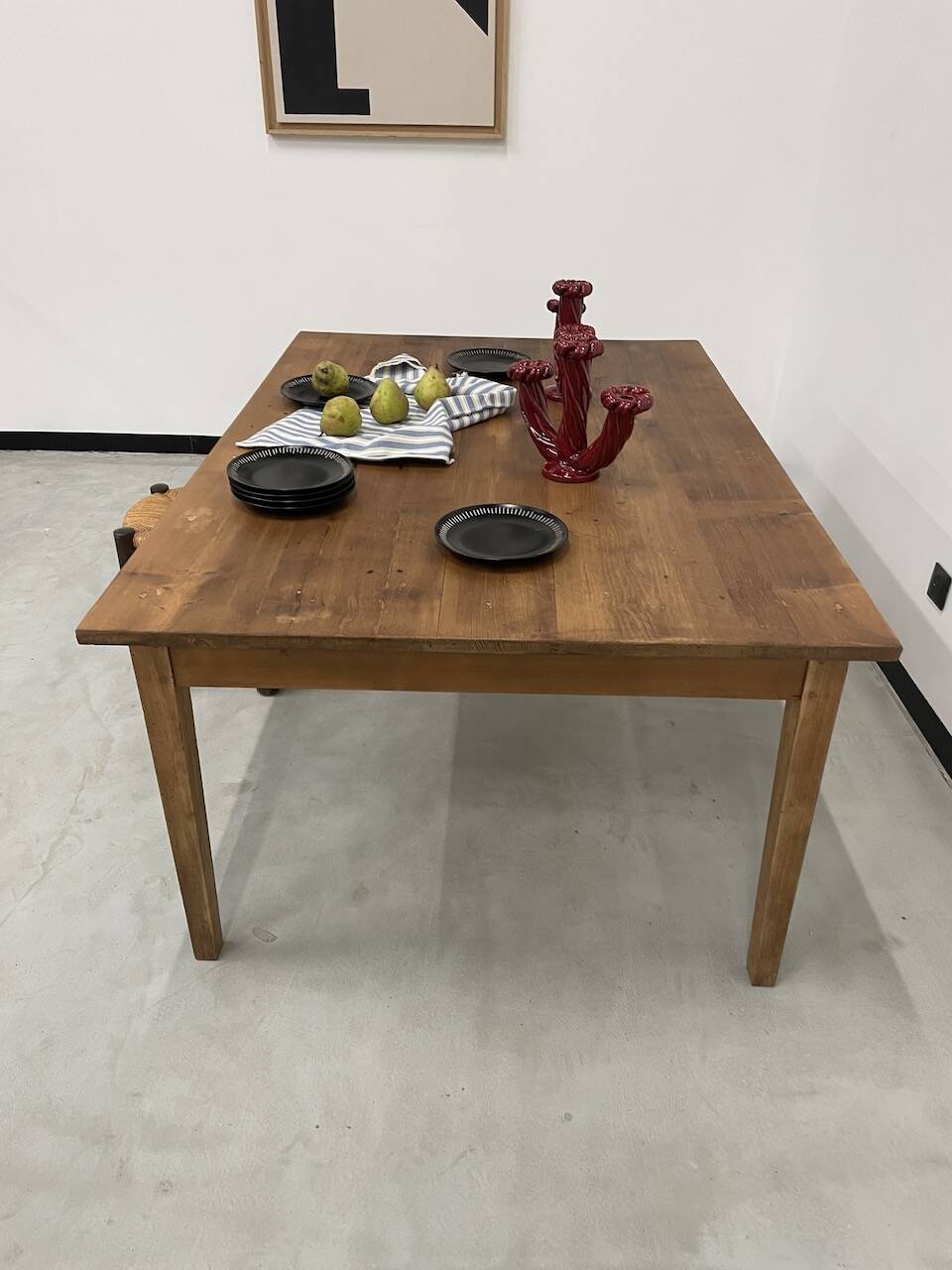 Pine farmhouse table 160 x 110 cm