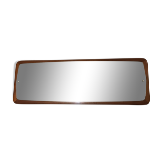 Scandinavian mirror elongated in teak