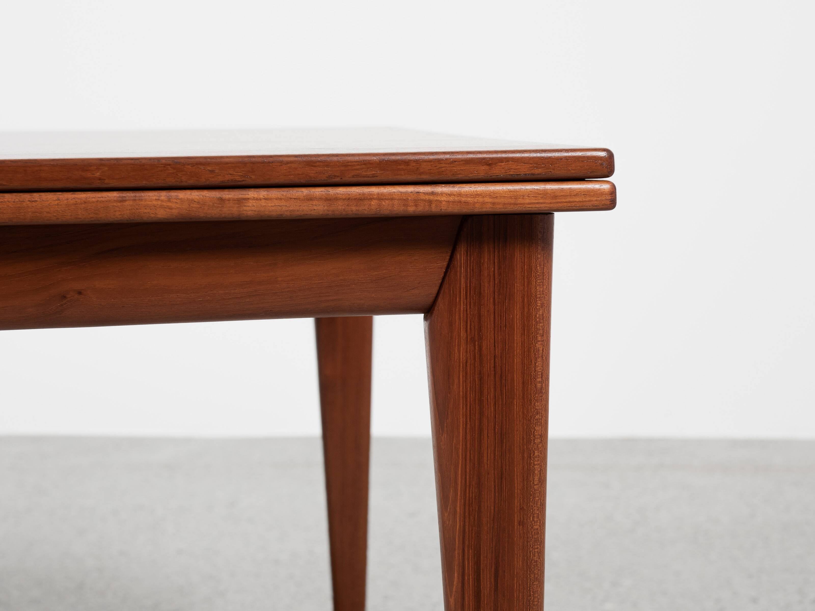 Midcentury wider Danish dining table in teak by Niels Otto Møller 1960s