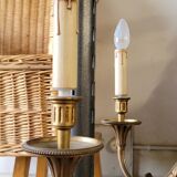 Lustre en bronze doré style Louis XVI - 6 lumières