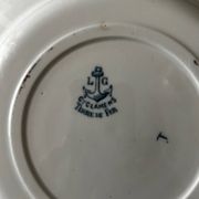13 deep plates Terre de fer Cyclamens Louis Graves
