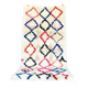 Small vintage beni ouarain rug