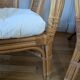 Pair of rattan armchairs