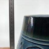 Large blue and green glazed ceramic planter • Ü Keramik • 1960-70