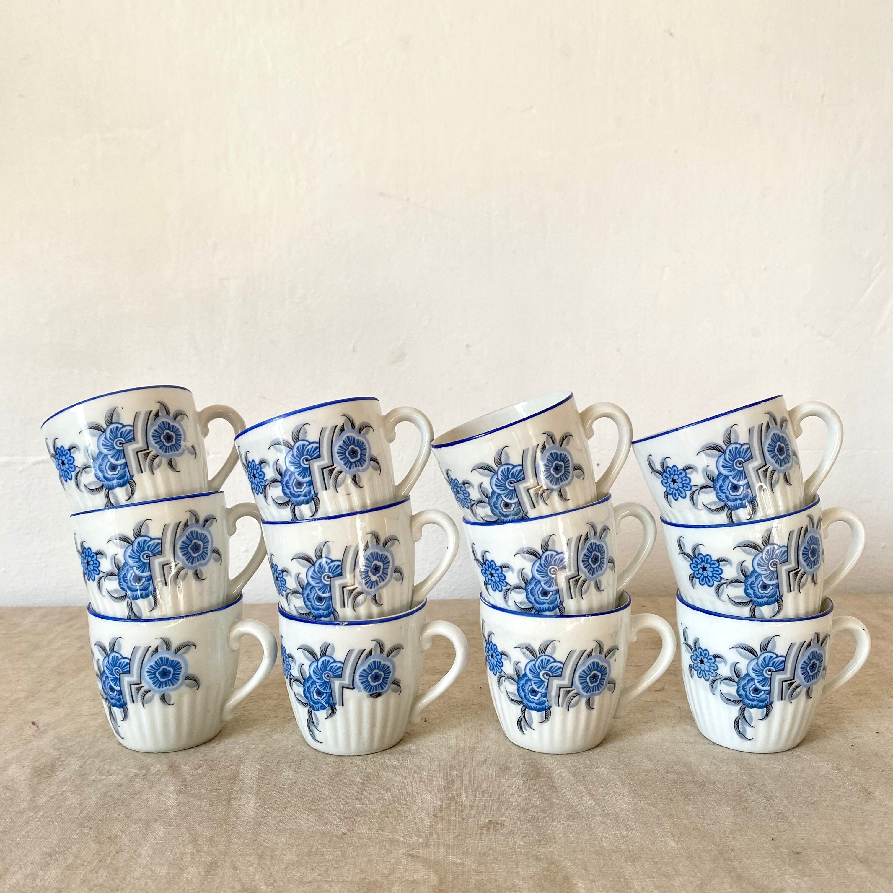 Tasses à café art déco