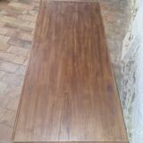 Console en bois peint en blanc