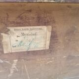 Large vintage chest old wooden trunk