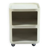 . Side table with two interlocking boxes made of ABS plastic "Componibili Quadrati", model 1967