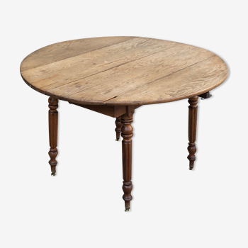 Round table in oak 1950