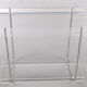 Plexiglass Storage rack with metal accents, 1970