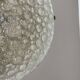 Large 40cm Murano Ice Glass Flushmount Wall Light by Hillebrand Leuchten, 1