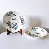 4 antique deep plates model Jasmin Badonviller