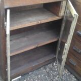 Oak art deco corner unit