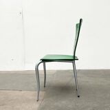 Postmodern green Italian accent chair, 1980s