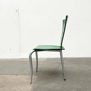 Chaise postmoderne italienne verte, années 1980