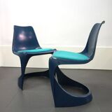 Paire de chaises empilables modèle 290 conçue par Steen Ostergaard pour CADO, 1970