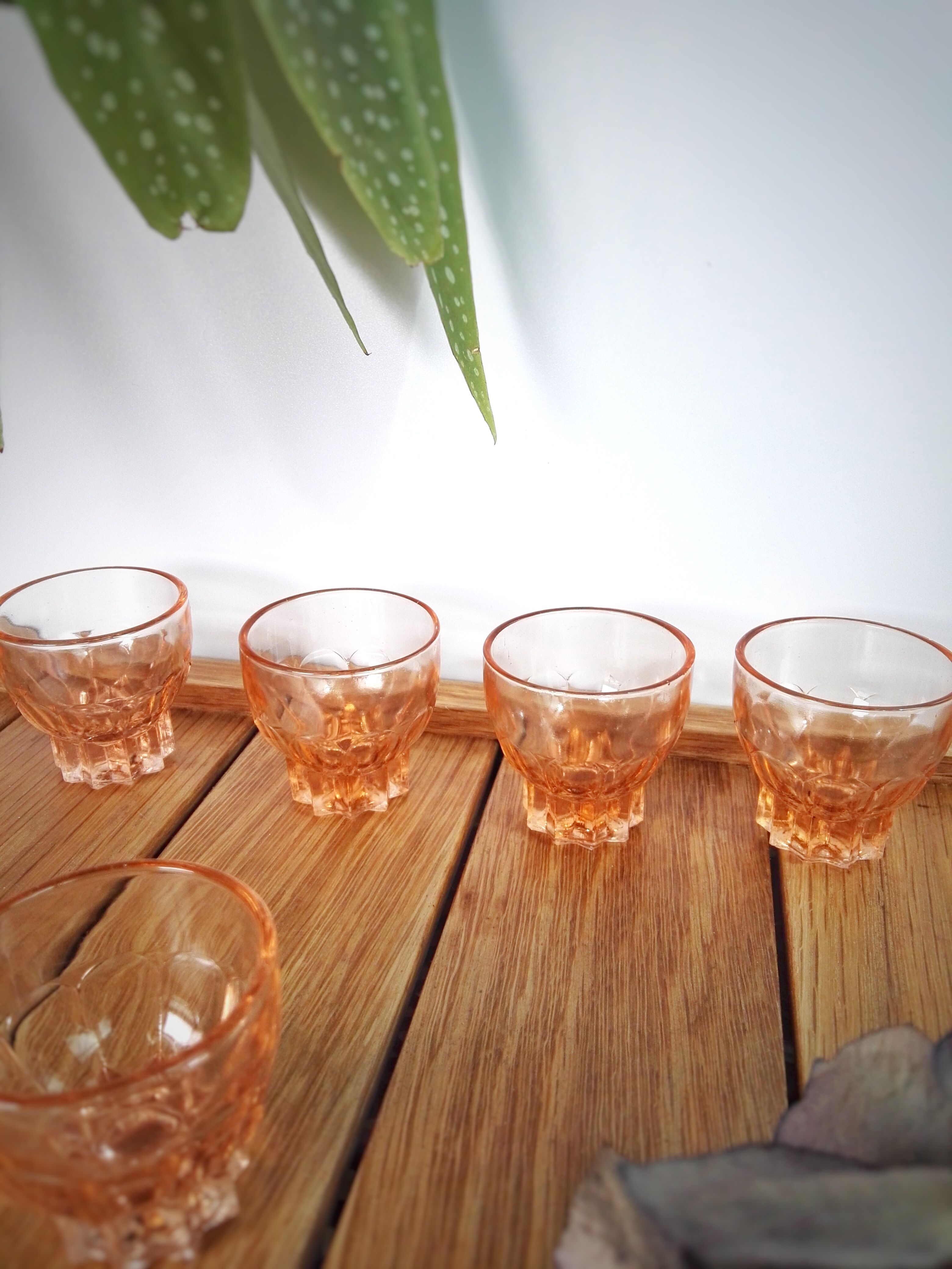Série de 5 verres shooter années 60