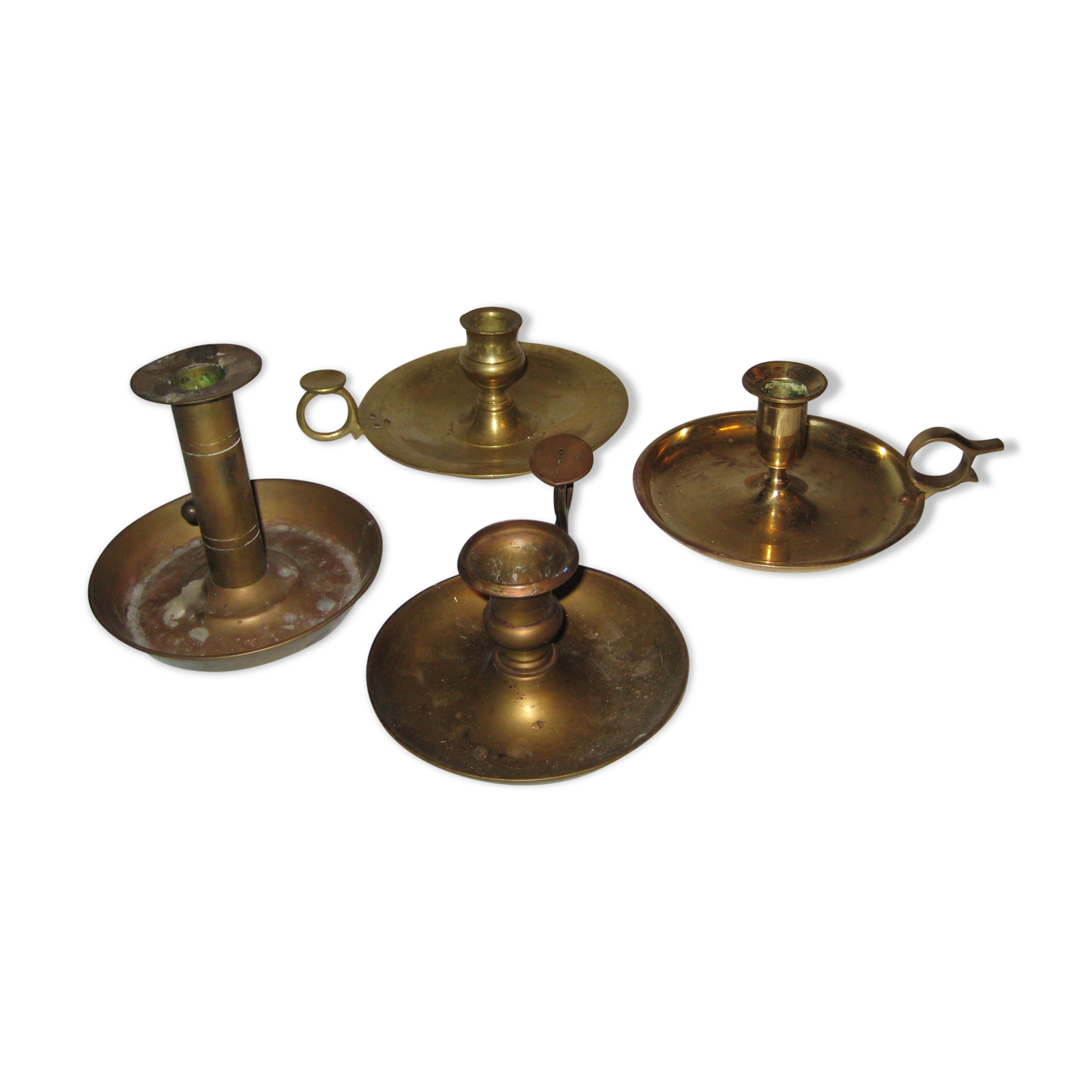 Lot of old candlesticks