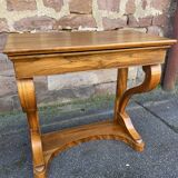 Louis Philippe Biedermeier console circa 1850 walnut