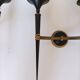 Pair of gold and lay sconces Arlus 1960