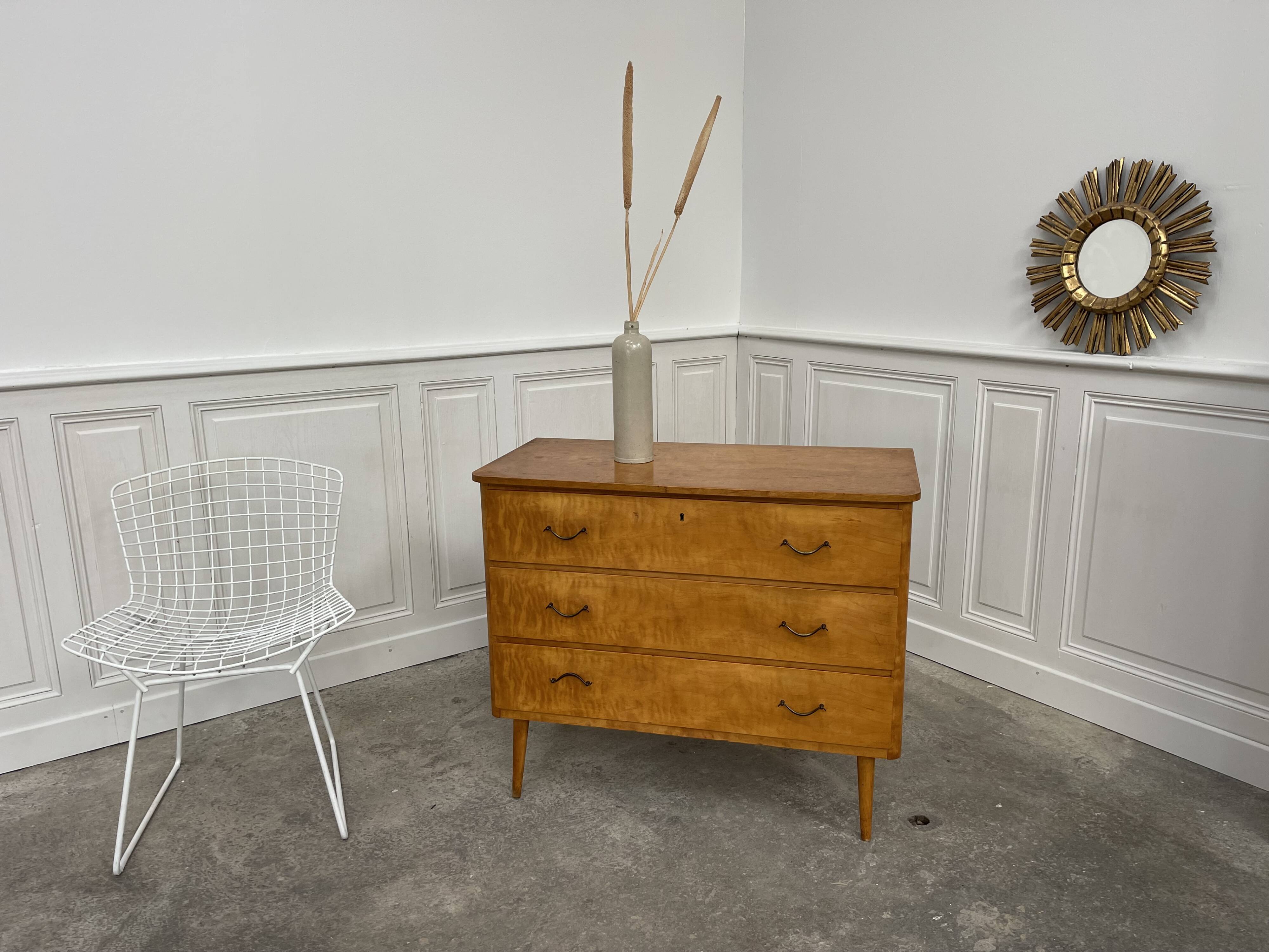 Small vintage Scandinavian chest of drawers