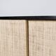 ENFILADE FLORENCE KNOLL MODEL 116 WOOD LEATHER AND RATTAN 1960