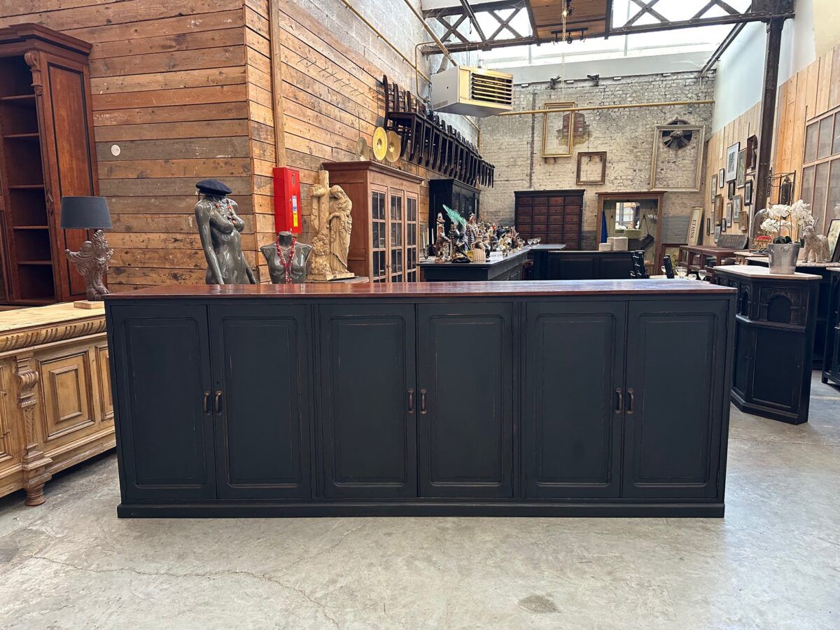 Large patinated workshop furniture