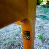 6 chairs in beech and fabrics, very good condition