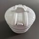Earthenware barrel butter dish