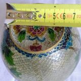 Openwork plique-à-jour enamel pot - 1920 to 1949 - China