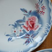 Lot dépareillées de 3 assiettes Digoin et Sarreguemines