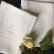Lot de 6 serviettes anciennes monogrammées GJ