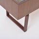 Elegant Danish Midcentury Teak wooden Planter Box with inlay metal tub