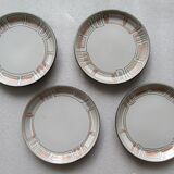 Set of 10 niderviller glazed stoneware plates